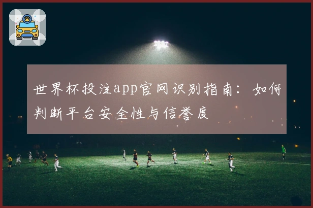 世界杯投注app官网识别指南：如何判断平台安全性与信誉度