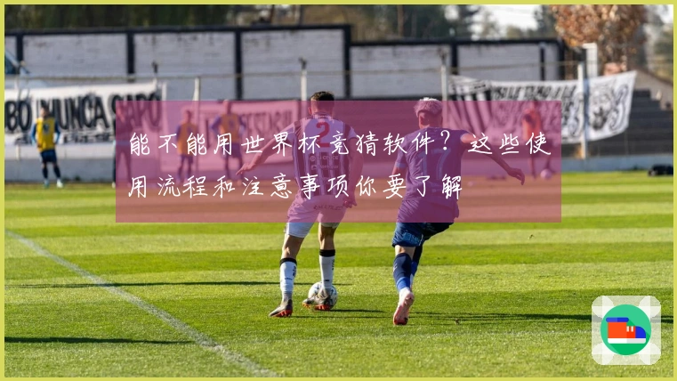 能不能用世界杯竞猜软件？这些使用流程和注意事项你要了解